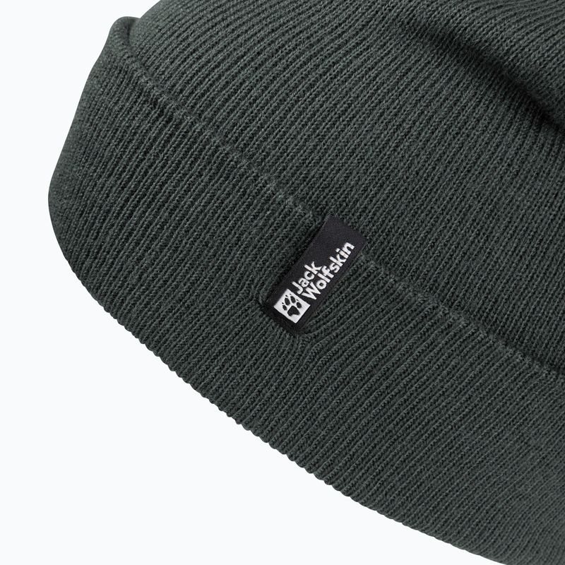 Zimná čiapka Jack Wolfskin Rib slate green 3