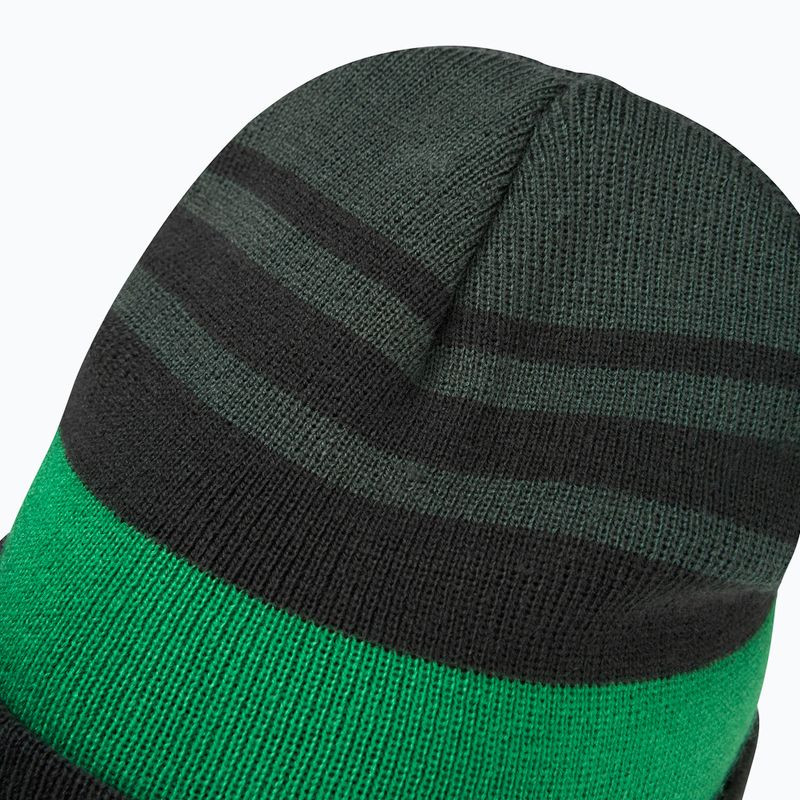 Detská zimná čiapka Jack Wolfskin Stripy Knit slate green/mystic 4