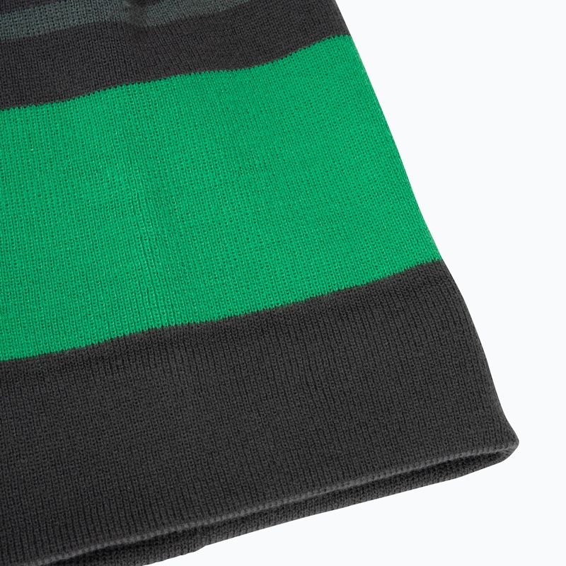Detská zimná čiapka Jack Wolfskin Stripy Knit slate green/mystic 6