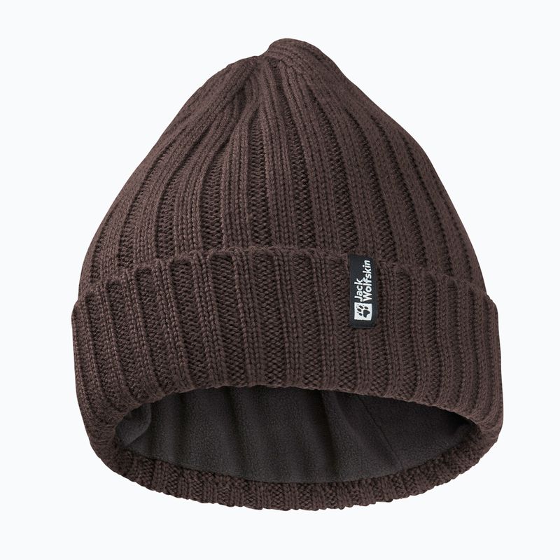 Zimná čiapka Jack Wolfskin Rib Knit peat