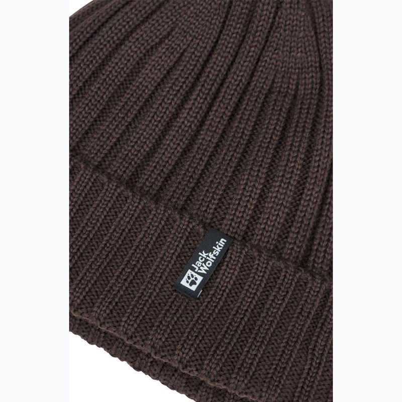 Zimná čiapka Jack Wolfskin Rib Knit peat 3