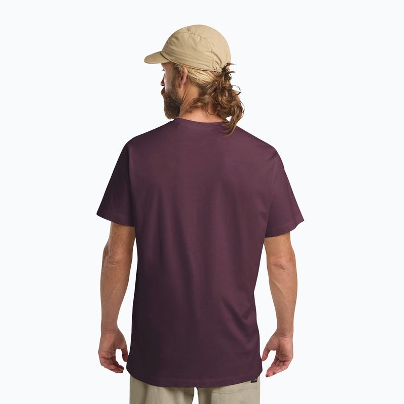 Pánske tričko Jack Wolfskin Essential amaranth 3