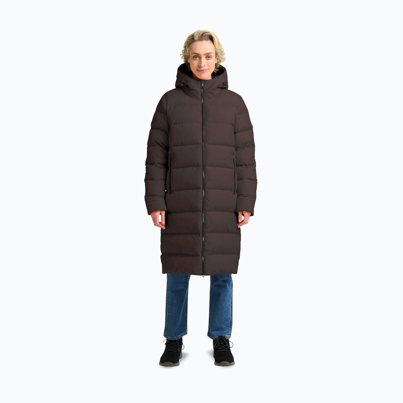 Dámsky páperový kabát Jack Wolfskin Frozen Palace peat