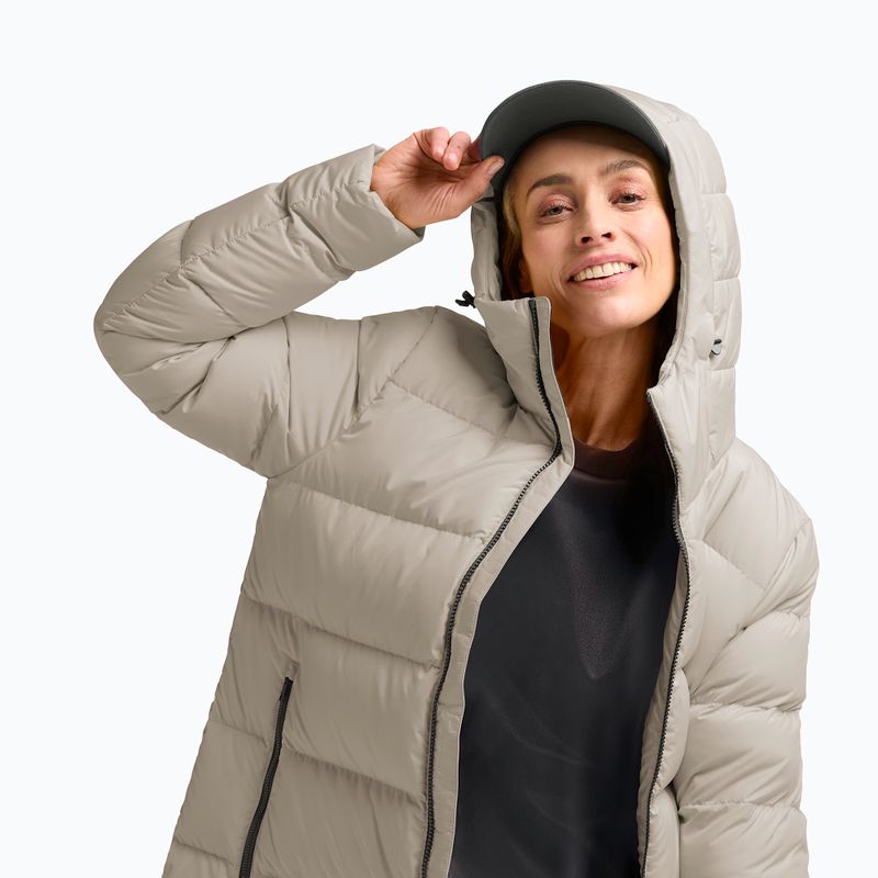Dámsky páperový kabát Jack Wolfskin Frozen Palace pale sand 5