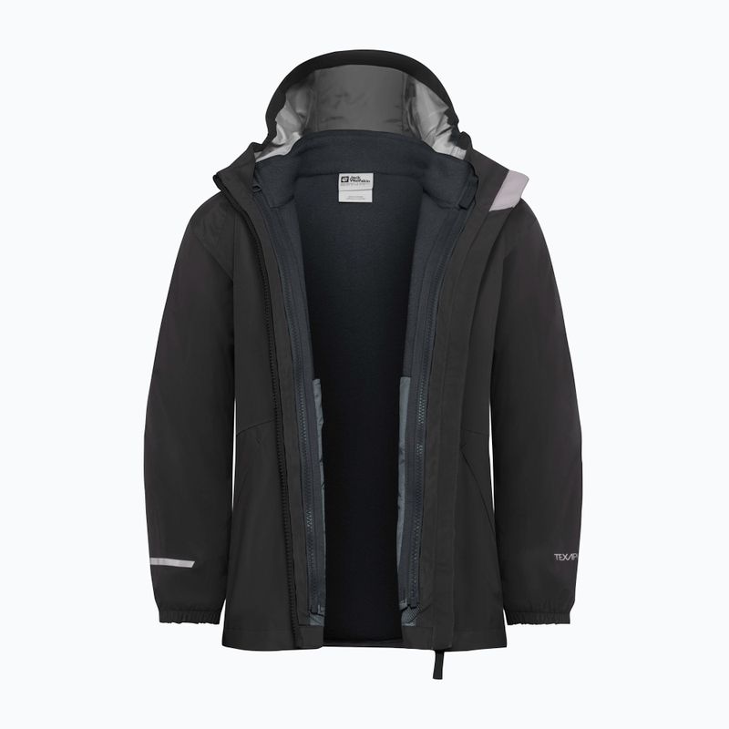 Detská bunda 3v1 Jack Wolfskin Iceland 3IN1 black 4