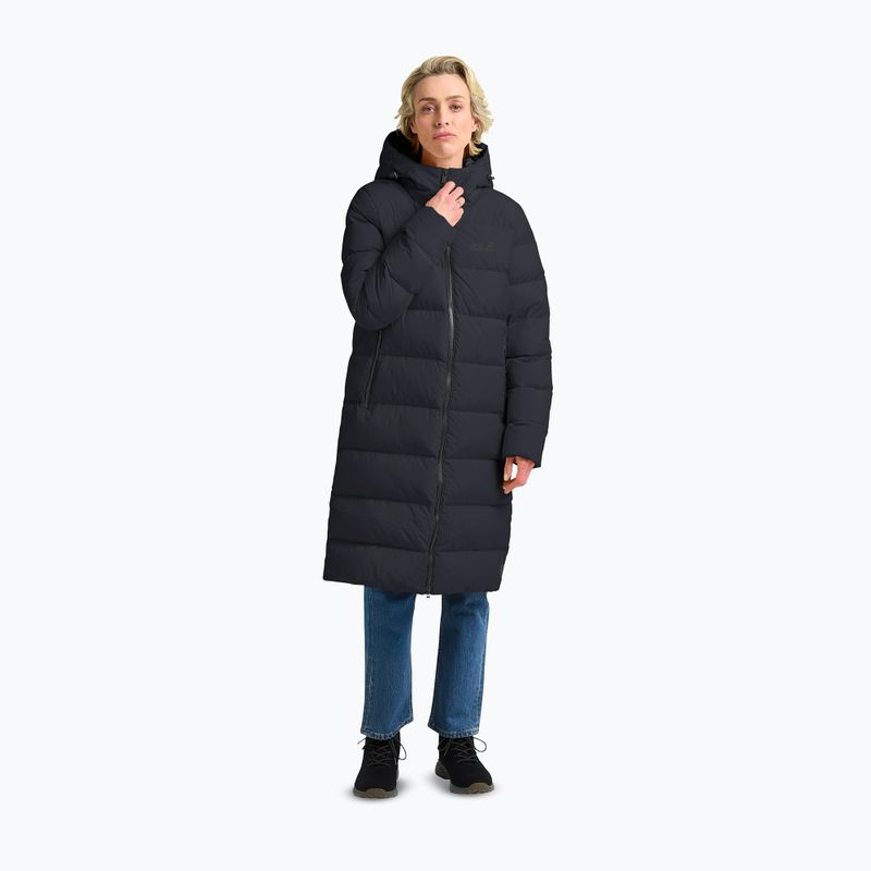 Dámsky páperový kabát Jack Wolfskin Frozen Palace Coat dark navy