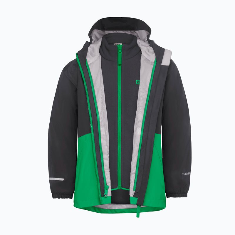 Detská bunda 3v1 Jack Wolfskin Iceland 3IN1 mystic green 3