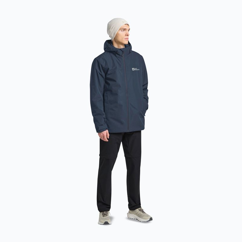 Pánska bunda 3v1Jack Wolfskin Taubenberg 3In1 midnight sky 2