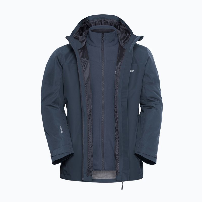 Pánska bunda 3v1Jack Wolfskin Taubenberg 3In1 midnight sky 12