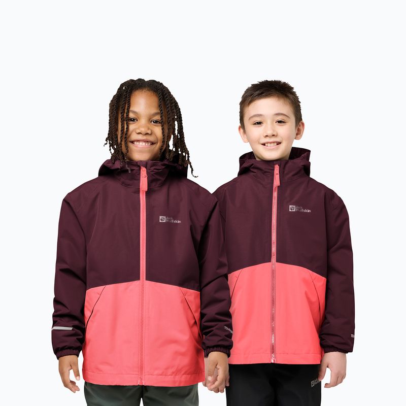 Detská bunda 3v1 Jack Wolfskin Iceland 3IN1 sunset coral 7