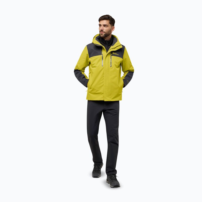 Pánska bunda 3v1 Jack Wolfskin Jasper 3In1 chartreuse 2