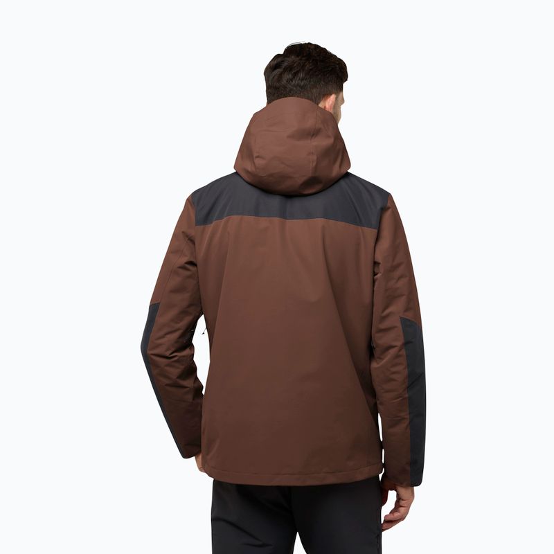 Pánska bunda 3 v 1 Jack Wolfskin Jasper 3In1 hot chocolate 3