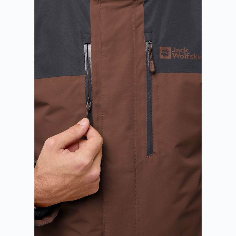 Pánska bunda 3 v 1 Jack Wolfskin Jasper 3In1 hot chocolate 14