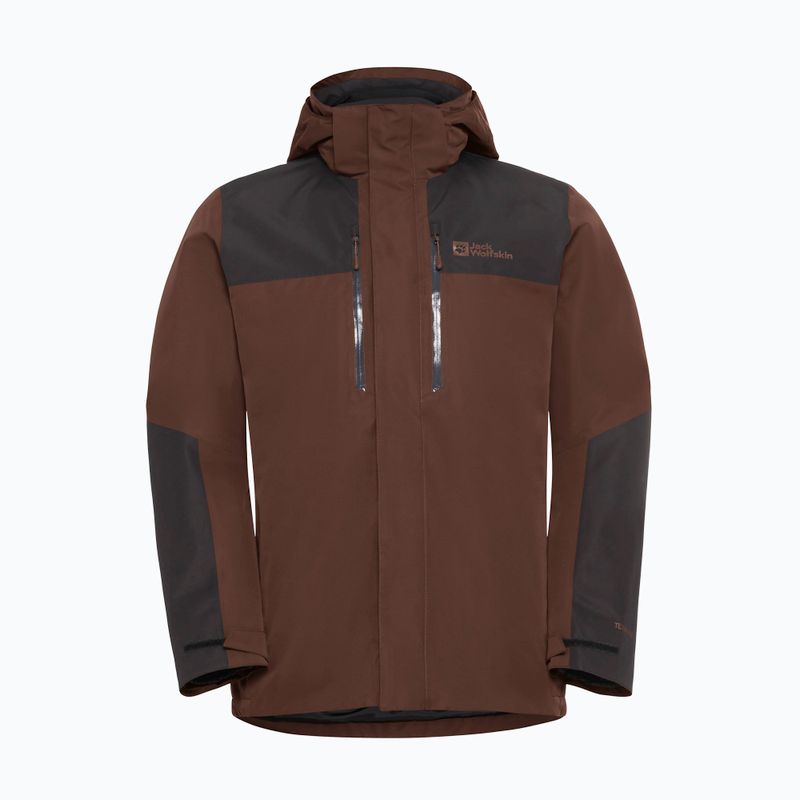 Pánska bunda 3 v 1 Jack Wolfskin Jasper 3In1 hot chocolate 19