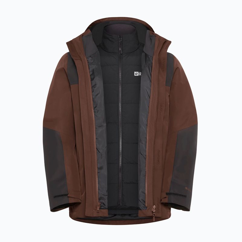 Pánska bunda 3 v 1 Jack Wolfskin Jasper 3In1 hot chocolate 21