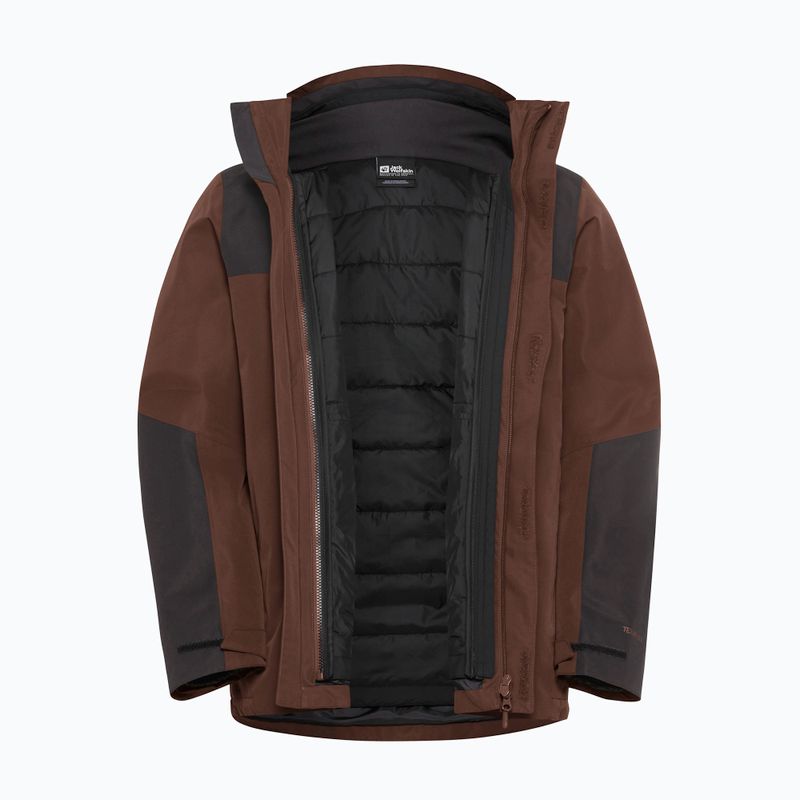Pánska bunda 3 v 1 Jack Wolfskin Jasper 3In1 hot chocolate 22