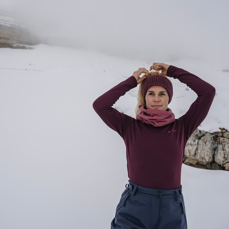 Dámska termoakčná mikina Jack Wolfskin Infinite Warm amaranth 5