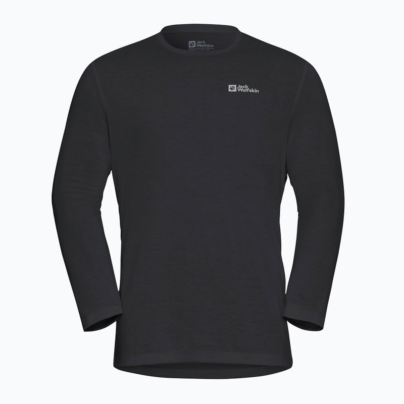 Pánske tričko longsleeve Jack Wolfskin Vonnan black 3