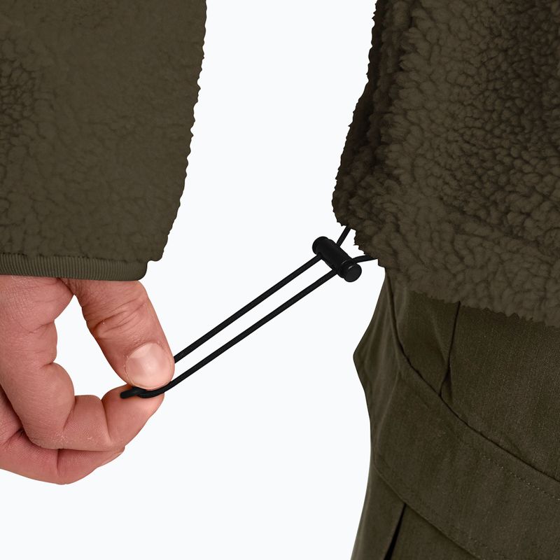 Pánska fleecová mikina Jack Wolfskin Stone Lite obsidian moss 6