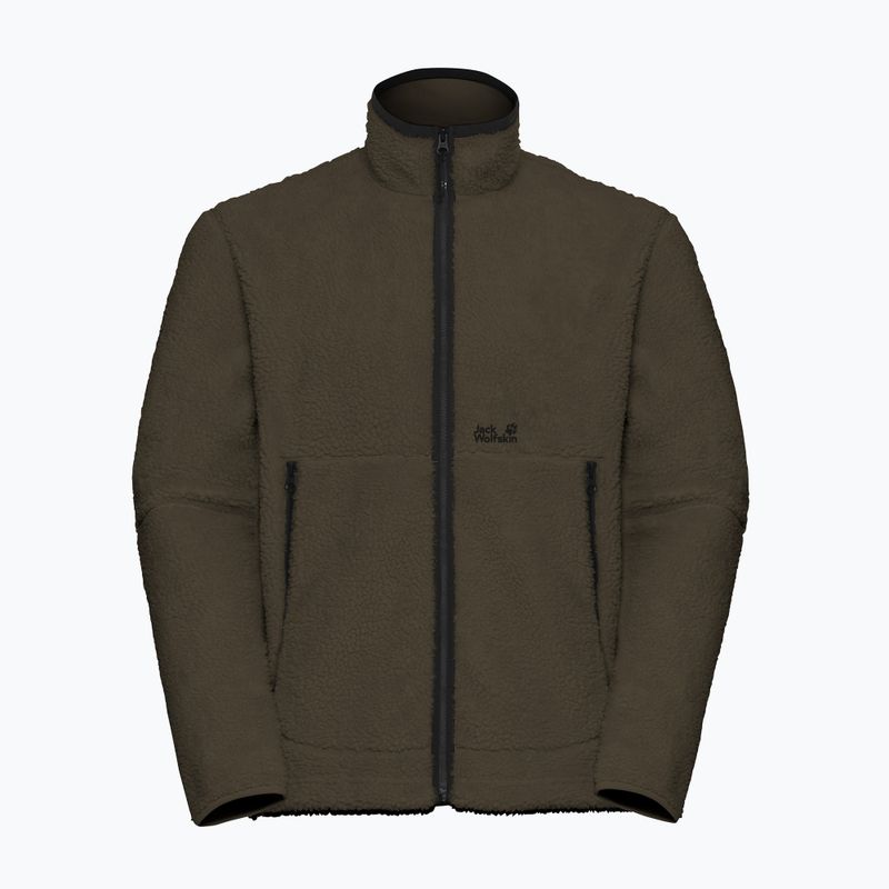 Pánska fleecová mikina Jack Wolfskin Stone Lite obsidian moss 7