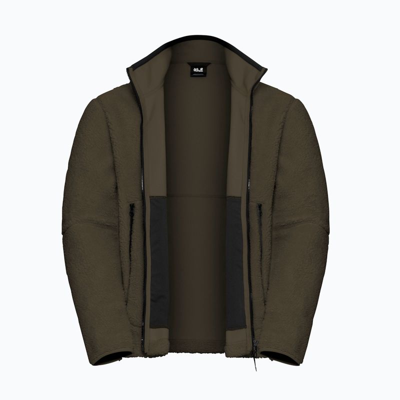 Pánska fleecová mikina Jack Wolfskin Stone Lite obsidian moss 9