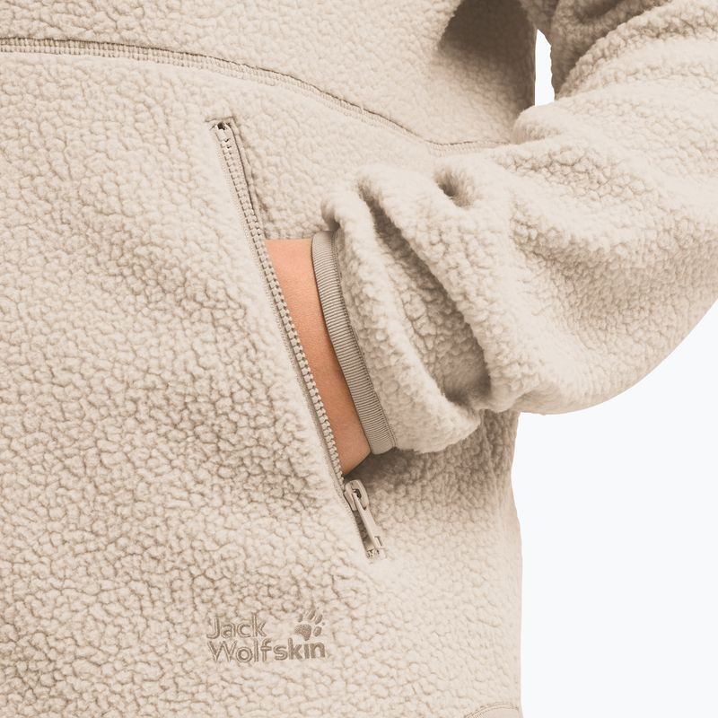 Dámska fleecová mikina Jack Wolfskin Lite Curl Full Zip oyster 6