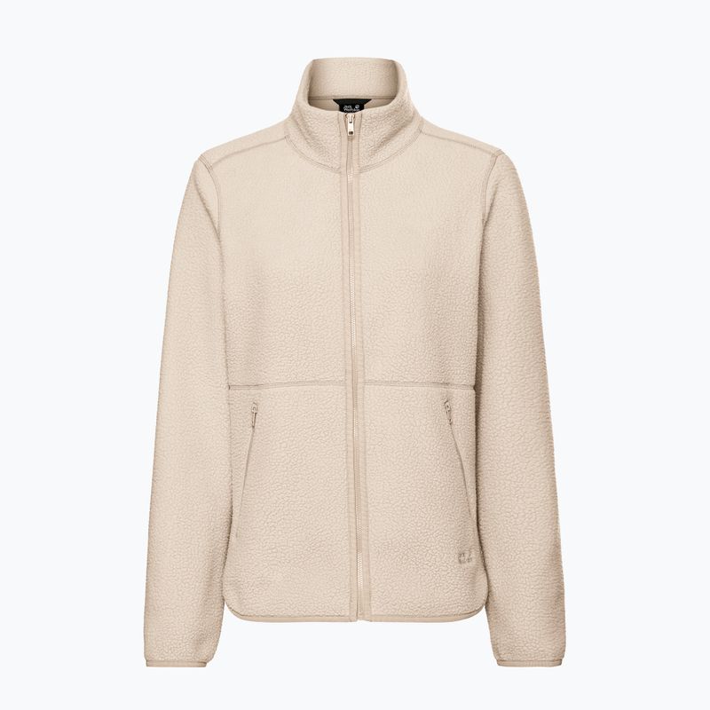 Dámska fleecová mikina Jack Wolfskin Lite Curl Full Zip oyster 7