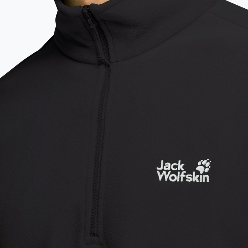 Pánska fleecová mikina Jack Wolfskin Taunus 100 Half Zip black 4