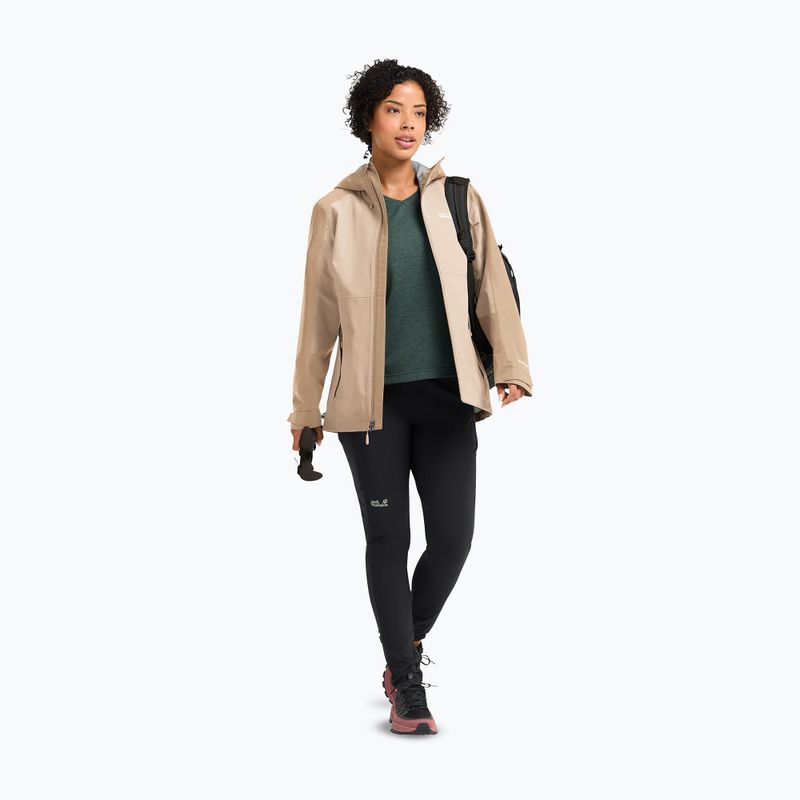 Dámska nepremokavá bunda Jack Wolfskin Wildbound 2L oyster 2