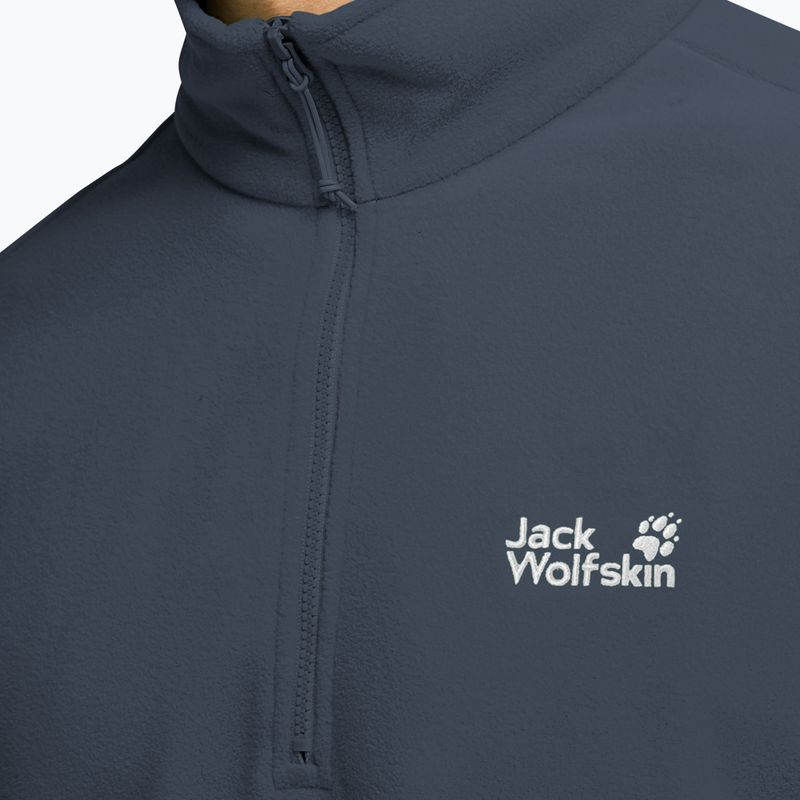 Pánska fleecová mikina Jack Wolfskin Taunus 100 Half Zip midnight sky 4