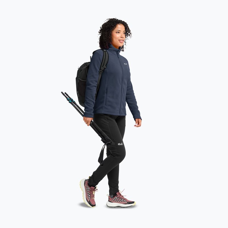 Dámska fleecová mikina Jack Wolfskin Taunus 100 Full Zip midnight sky 2