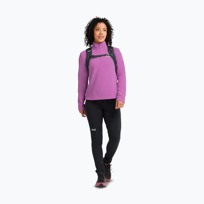 Dámska fleecová mikina Jack Wolfskin Taunus 100 Half Zip foxglove 2
