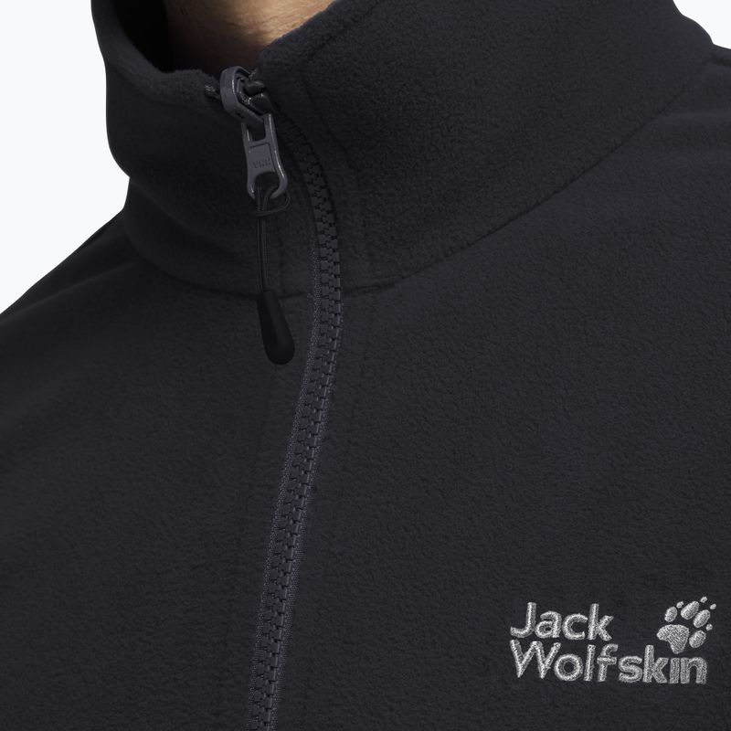 Pánska fleecová mikina Jack Wolfskin Taunus 100 Full Zip black 4