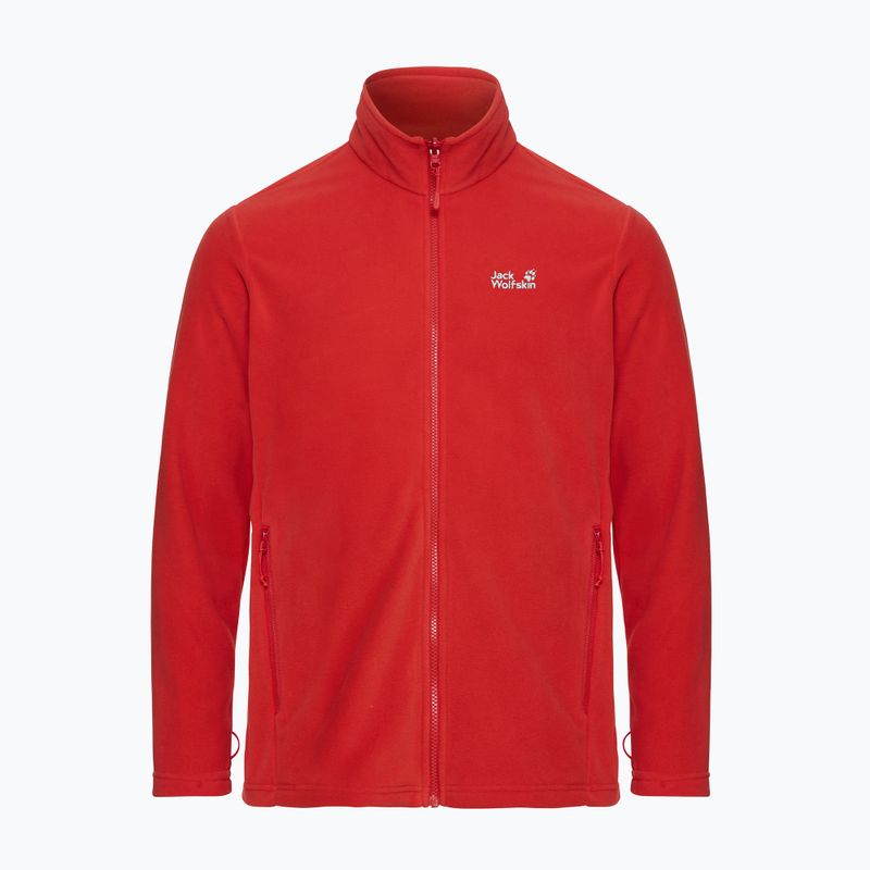 Pánska fleecová mikina Jack Wolfskin Taunus 100 Full Zip siren red 7