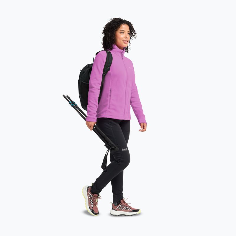 Dámska fleecová mikina Jack Wolfskin Taunus 100 Full Zip foxglove 2