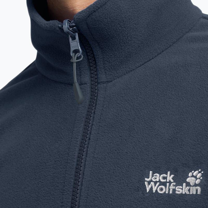 Pánska fleecová mikina Jack Wolfskin Taunus 100 Full Zip midnight sky 4