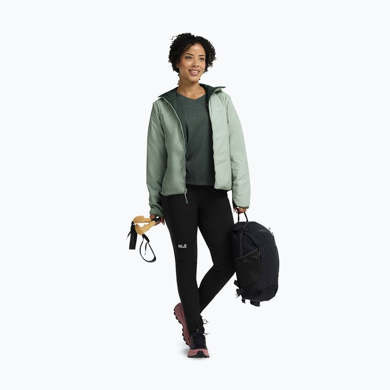 Dámska zateplená bunda Jack Wolfskin Trail Light Ins 2IN1 green zinnia 2