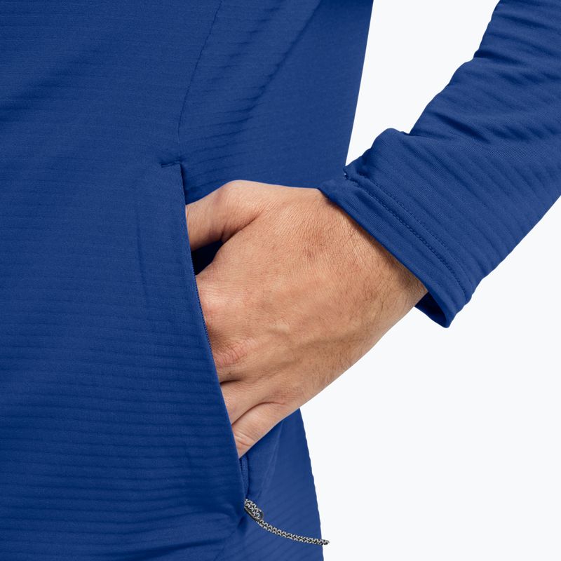 Pánska trekingová mikina  Jack Wolfskin Litestride Full Zip blue orchid 5