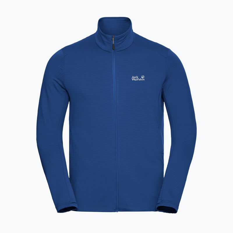 Pánska trekingová mikina  Jack Wolfskin Litestride Full Zip blue orchid 7