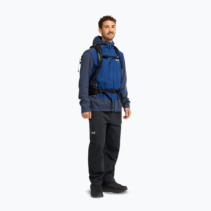 Pánska softshellová bunda Jack Wolfskin Skyvail blue orchid 2