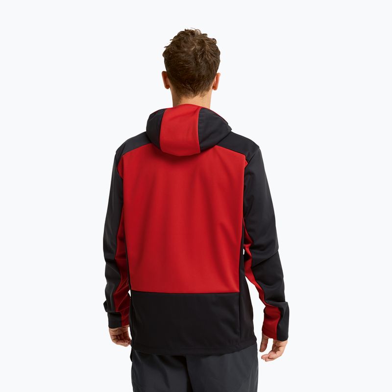Pánska softshellová bunda Jack Wolfskin Skyvail siren red 3