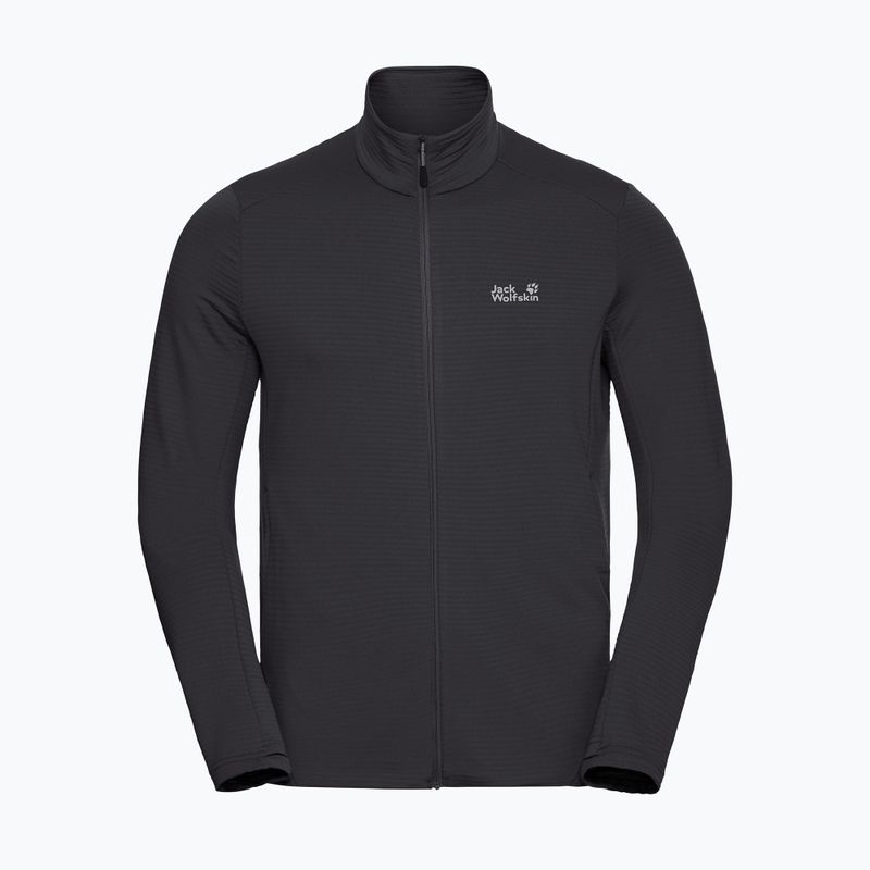 Pánska trekingová mikina  Jack Wolfskin Litestride Full Zip black 7