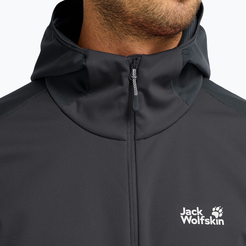 Pánska softshellová bunda Jack Wolfskin Skyvail phantom 4