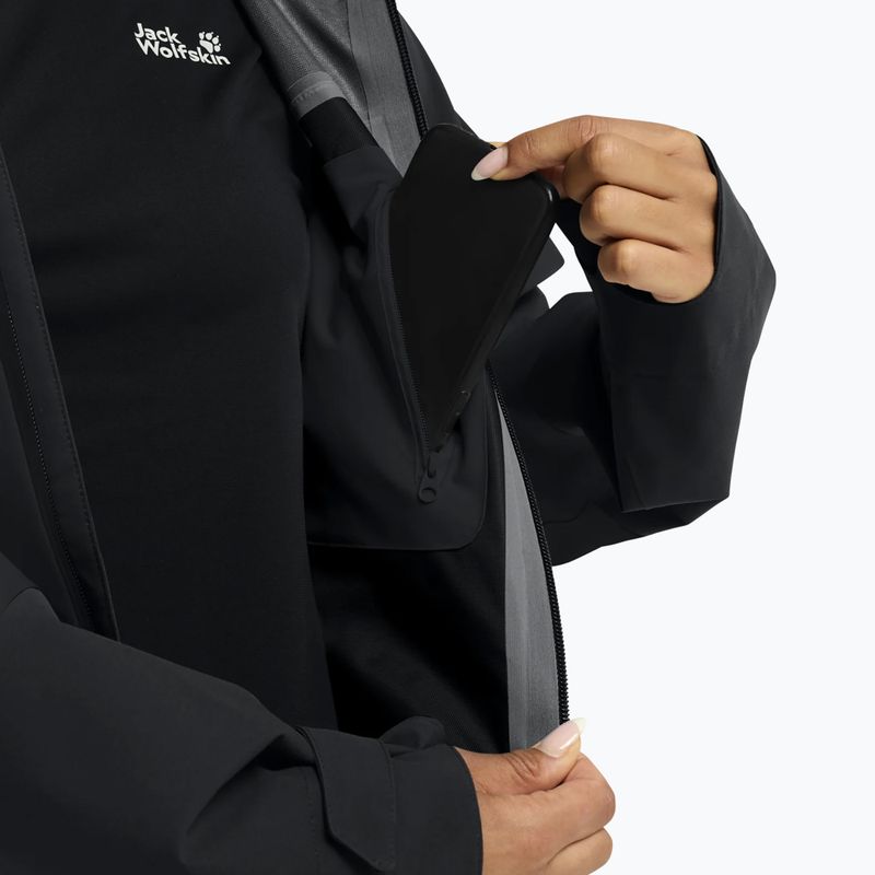 Dámska nepremokavá bunda Jack Wolfskin Rockpaw 3L phantom 6