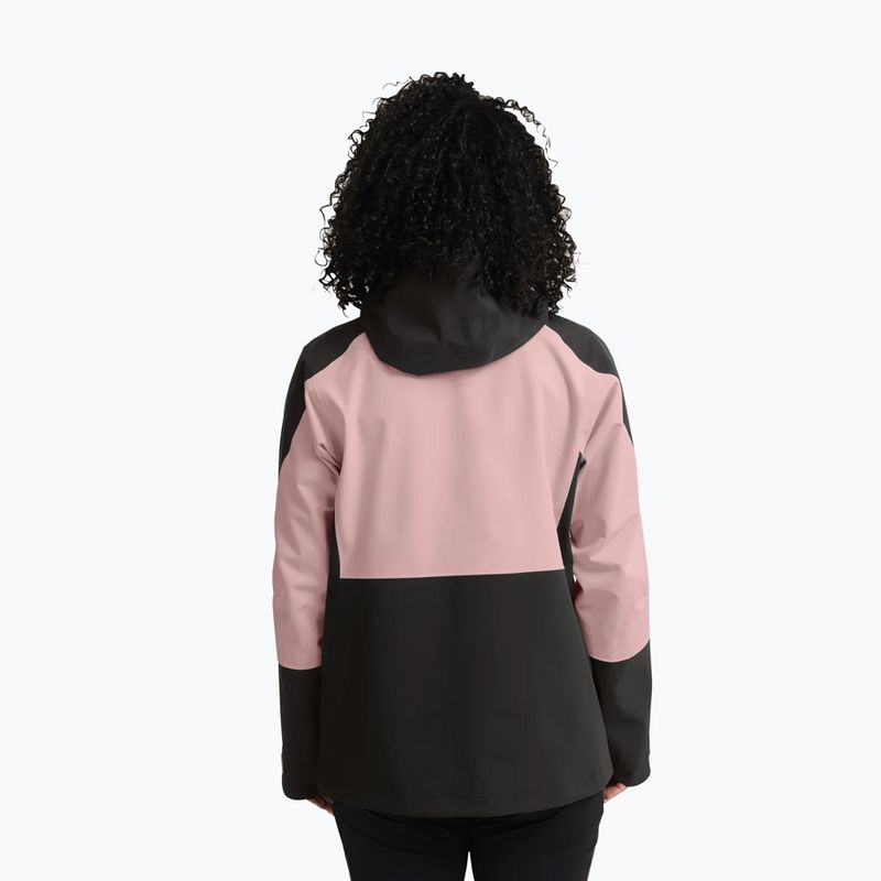 Dámska nepremokavá bunda Jack Wolfskin Rockpaw 3L rosegarden 3