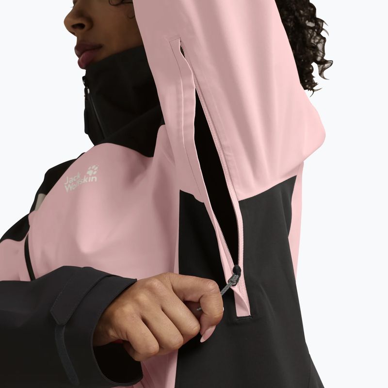 Dámska nepremokavá bunda Jack Wolfskin Rockpaw 3L rosegarden 5