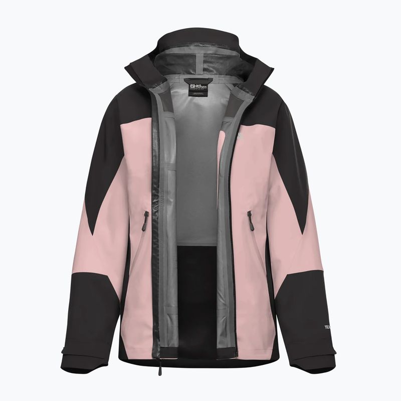 Dámska nepremokavá bunda Jack Wolfskin Rockpaw 3L rosegarden 9