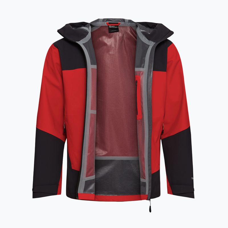 Pánska nepremokavá bunda Jack Wolfskin Rockpaw 3L siren red 9