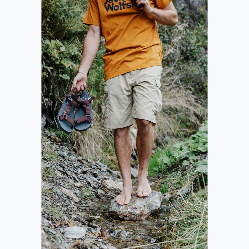 Pánske sandále Jack Wolfskin Taiga dark mahogany 8