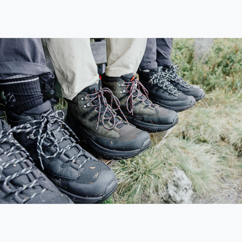 Pánske turistické topánky Jack Wolfskin Apex Hike Texapore Mid obsidian moss 9